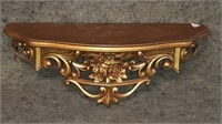 Ornate wall mounted shelf made in the USA 18.5