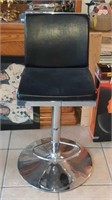 Swiveling Chrome stool