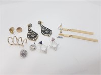 Assorted Earrings (5 Pairs & 1 Ear Cuff)