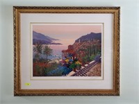 SIGNED AND NUMBERED LARGE MEDITERRANEAN SCENE