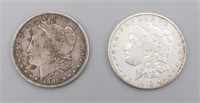 1898 & 1902-O US Morgan Silver Dollar