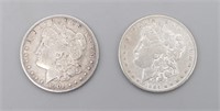 1884-S & 1901-O US Morgan Silver Dollar
