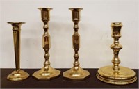 TRAY OF BALDWIN BRASS AND OTHER BRASS