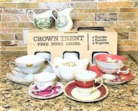 Crown Trent China Cup/Saucer/Plate Set