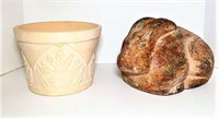 Stoneware Rabbit and Vase