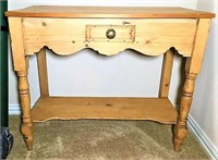Rustic Pine One Drawer Table