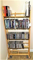Media Rack with CDs & DVDs