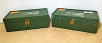 Two Wood GI Joe Equipment Boxes and