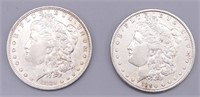 1889-O & 1890 US Morgan Silver Dollar