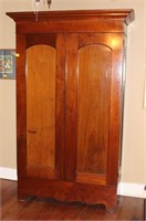 EARLY ANTIQUE KNOCK DOWN WARDROBE W/CONTENTS