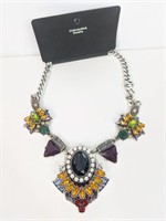 Chunky Necklace w/ Coloured Jewels/Gems