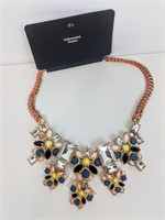 Chunky Necklace w/ Coloured Gems and Jewels