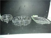 Pinwheel crystal bowls and lead crystal from USSR