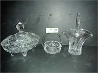 Pinwheel  crystal  glass bowls
