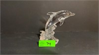 Wonders Of The Wild lead crystal dolphin figure