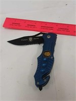 Police knife lock blade