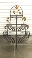 Bronze Toned Metal Plant Stand