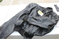 XL Black Jacket & Med Leather Chaps