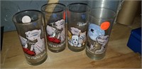 set of 4 E.T. drinking glasses