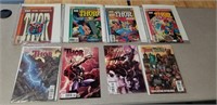 8 assorted comic books