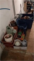 Large lot of miscellaneous gardening supplies