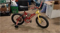 Kids super cycle bike with training wheels