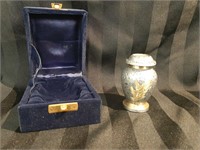 Pet Bird Cremation Jar & Velvet Lined Box -new