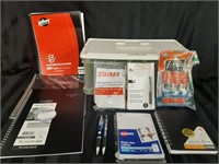 Office Supplies Lot - pens, planners, glue, labels