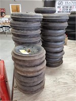 (28) New Old Stock Single Rib Press Wheels