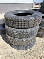 (4) New 295/75R 22.5 Recap Tires