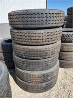 (6) New 295/75R 22.5 Recap Tires
