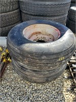 (2) 11-15L Implement Tires & Rims