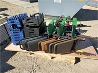 Stack Chairs, Saw, Stackable Crates & Misc. Pallet
