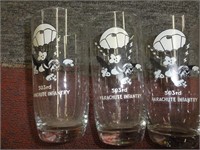 (3) 103rd Parachute Infantry Glasses, Hot Plate
