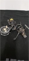 Two fishing reels with fly fishing reel