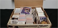 Large Box of basketball football baseball cards