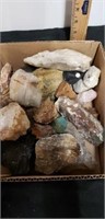 Box of miscellaneous rocks