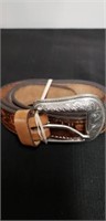 Leather belt