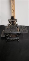 Vintage Miniature cast iron stove