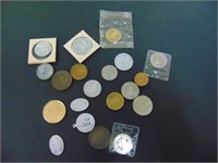 20 Assorted Coins And Tokens