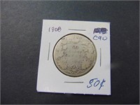 1908 Canadian 50 cent Coin