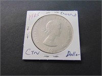 1965 Churchill Canadian $1 Coin