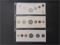 1968,1969,1970 Canadian Year Coin Sets
