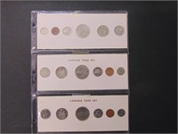 1971,1972,1973 Canadian Year Coin Sets
