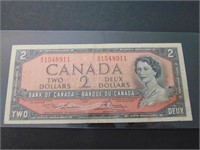 1954 Canadian $2 Bill