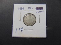 1936 Canadian 10 cent Coin