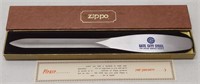 Vintage Zippo Letter Opener In Original Box
