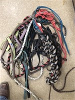 Tag #404 Bundle of Halters and Leads
