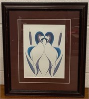 Donald B. Peters Signed Print in Frame