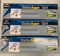 (3) Sets Shelter Auger Sets New in Box